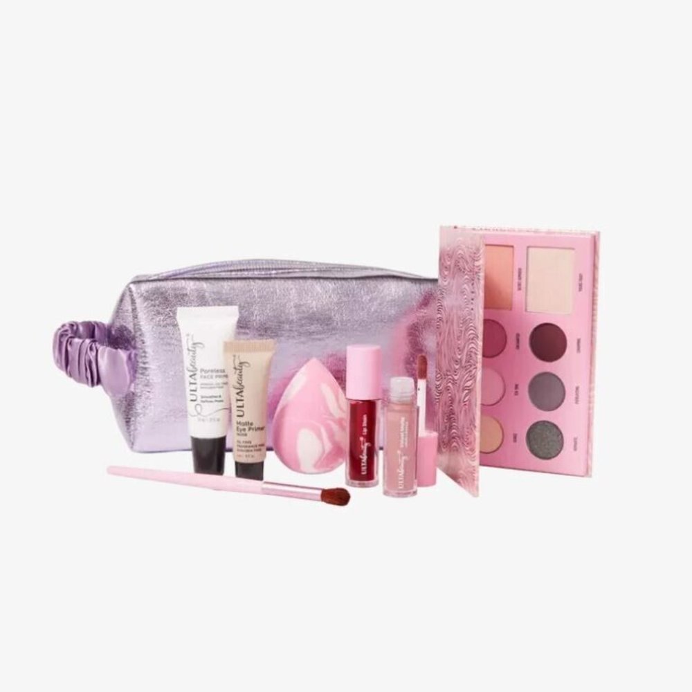 Ulta Beauty Collection 8-Piece Makeup Gift Set With Purple Cosmetic Bag (NEW)